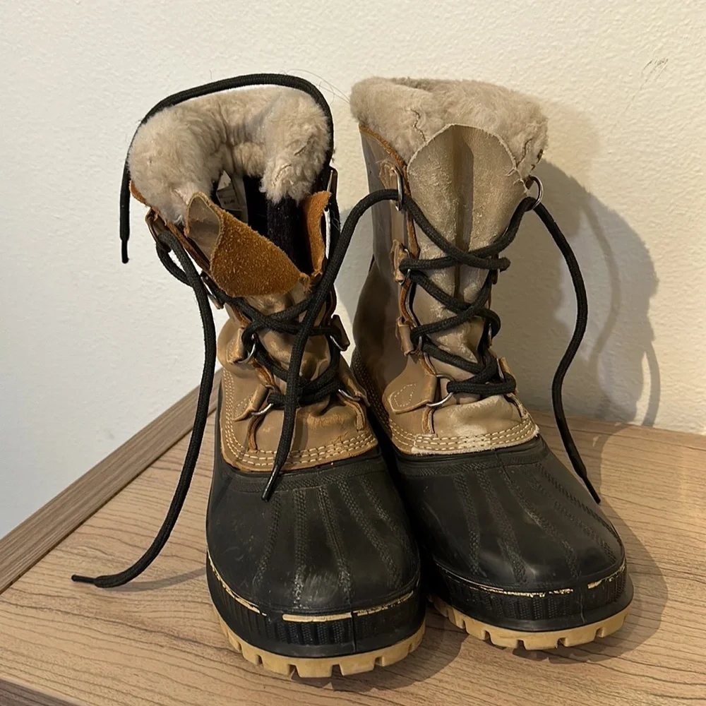 VTG Sorel Made in Canada snow boots Buffalo Kaufman